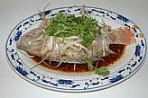 33.Steamed Whole Fish W.Ginger & Scallions