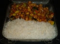 Lunch Special: Kung Pao Chicken Rice Plate